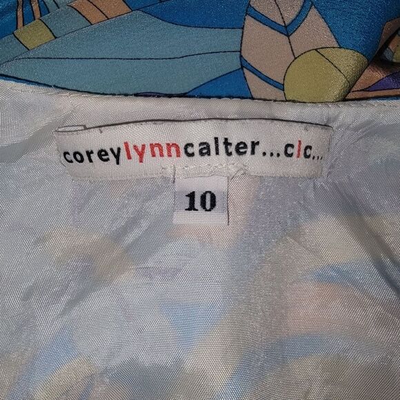 Corey Lynn Calter CLC Anthropologie Silk Floral Dress Size 10 - Picture 5 of 7